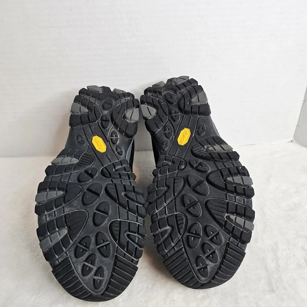 Merrell Moab 3 Black Night Leather Mesh Trail Hiking J035875 Men's Size 9 Wide